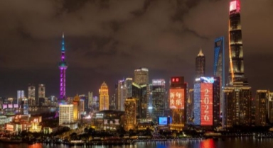 上海：景觀照明迎新年